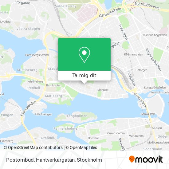 Postombud, Hantverkargatan karta