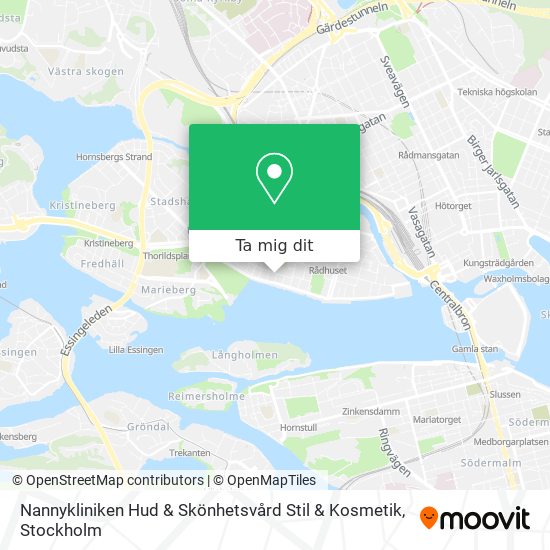 Nannykliniken Hud & Skönhetsvård Stil & Kosmetik karta