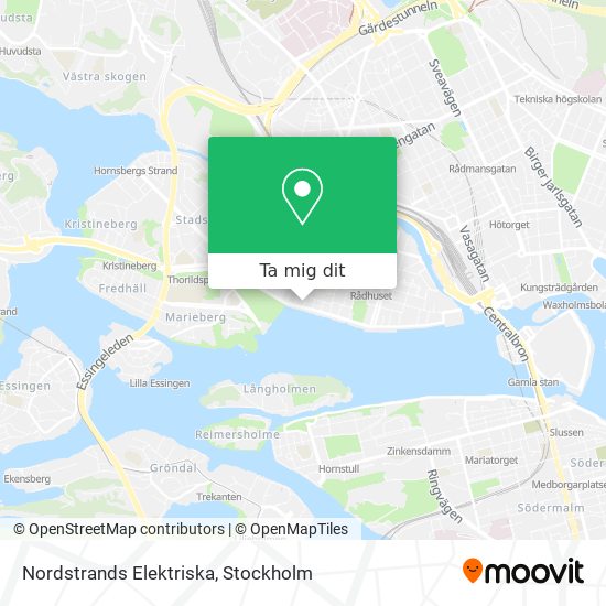 Nordstrands Elektriska karta