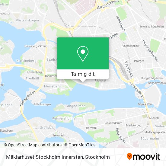 Mäklarhuset Stockholm Innerstan karta
