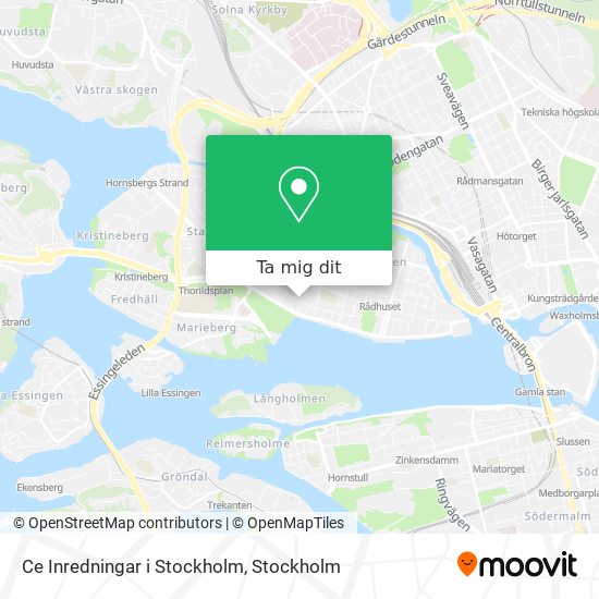 Ce Inredningar i Stockholm karta