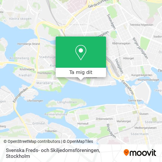 Svenska Freds- och Skiljedomsföreningen karta