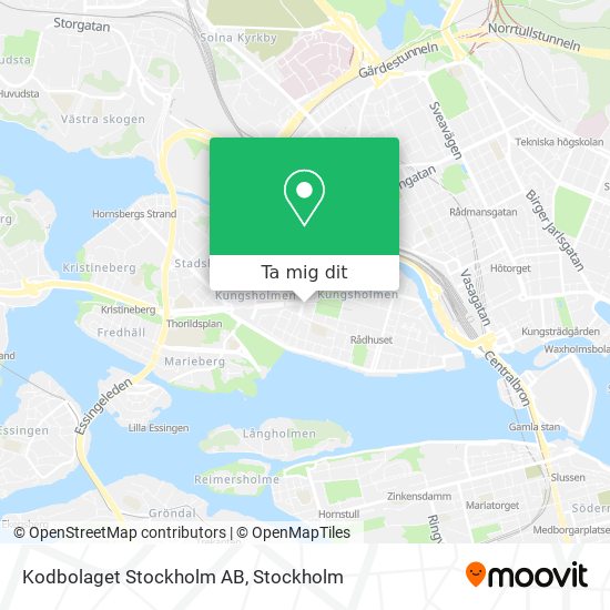 Kodbolaget Stockholm AB karta