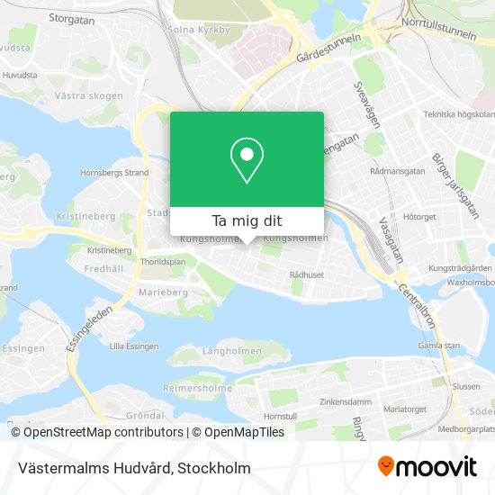 Västermalms Hudvård karta