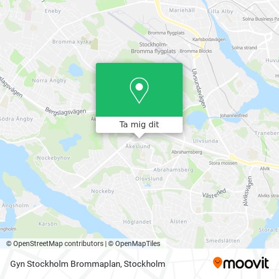 Gyn Stockholm Brommaplan karta
