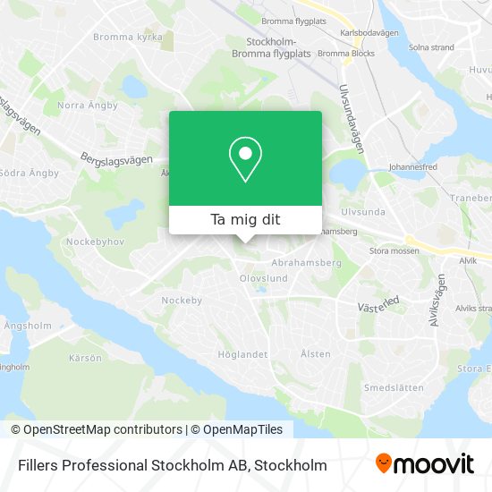 Fillers Professional Stockholm AB karta