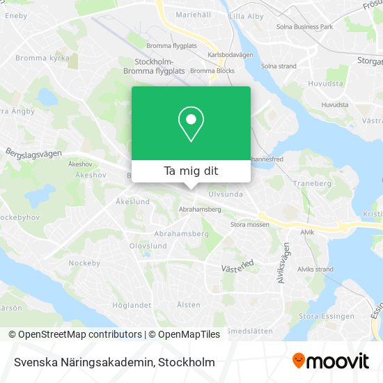 Svenska Näringsakademin karta