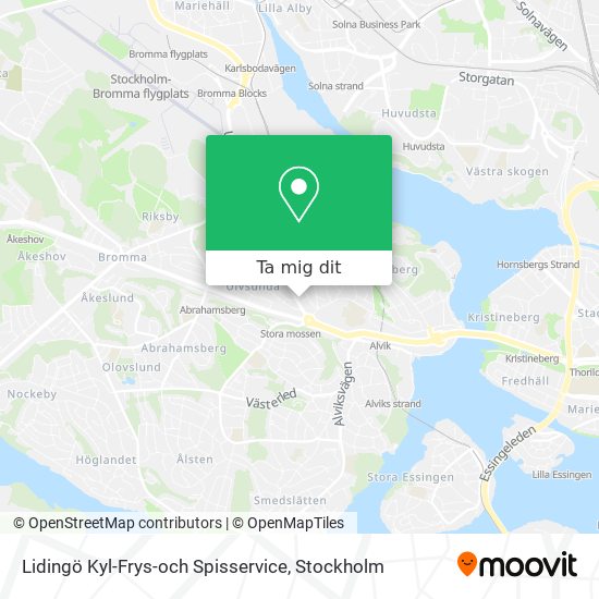 Lidingö Kyl-Frys-och Spisservice karta