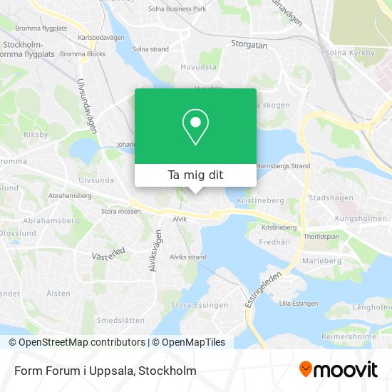 Form Forum i Uppsala karta