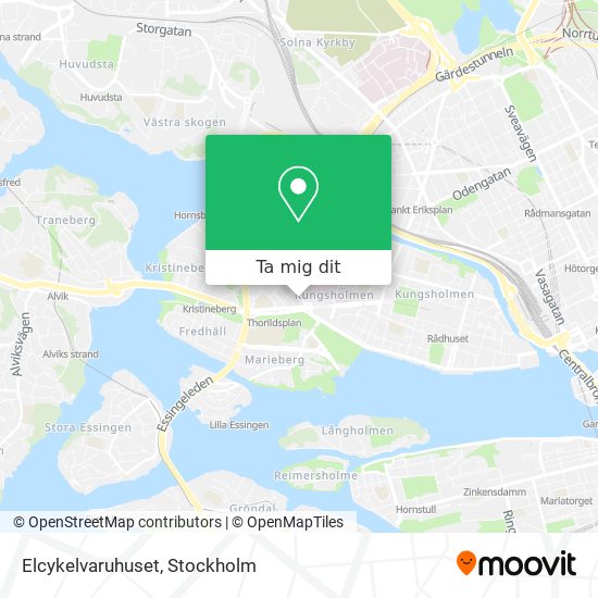 Elcykelvaruhuset karta