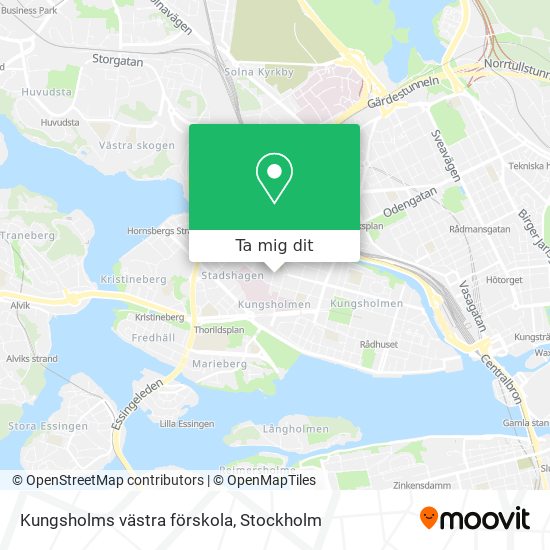 Kungsholms västra förskola karta