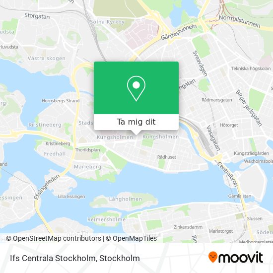 Ifs Centrala Stockholm karta