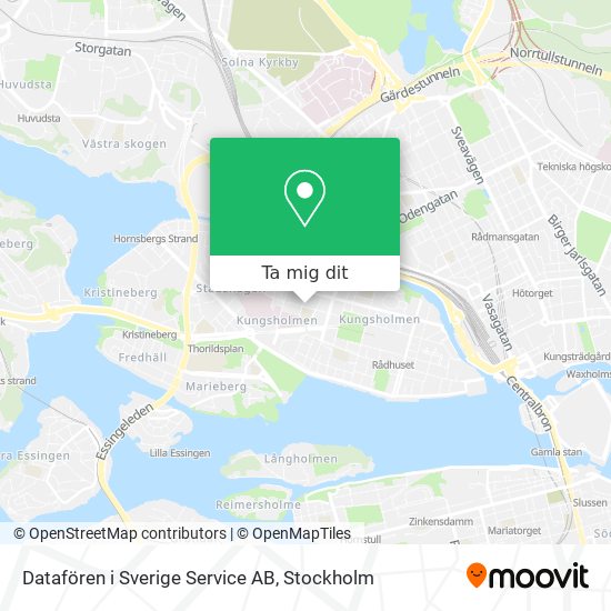 Datafören i Sverige Service AB karta