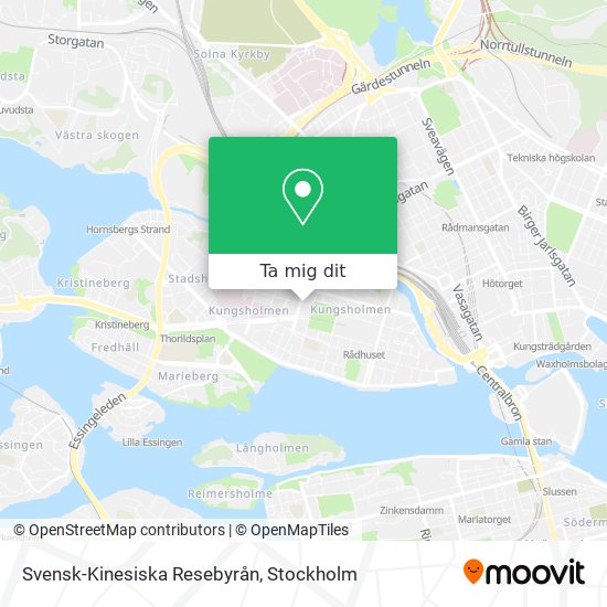 Svensk-Kinesiska Resebyrån karta