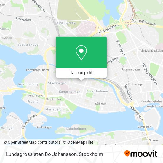 Lundagrossisten Bo Johansson karta