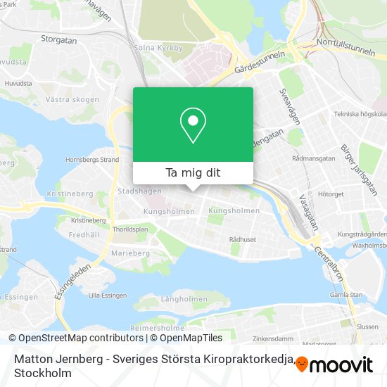 Matton Jernberg - Sveriges Största Kiropraktorkedja karta
