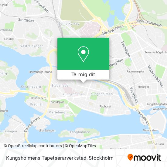 Kungsholmens Tapetserarverkstad karta