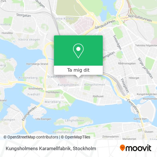 Kungsholmens Karamellfabrik karta