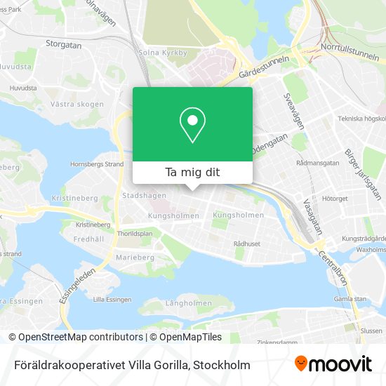 Föräldrakooperativet Villa Gorilla karta