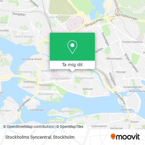 Stockholms Syncentral karta