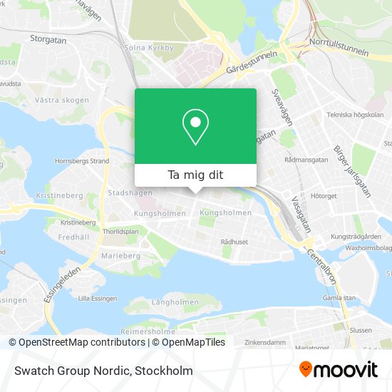 Swatch Group Nordic karta