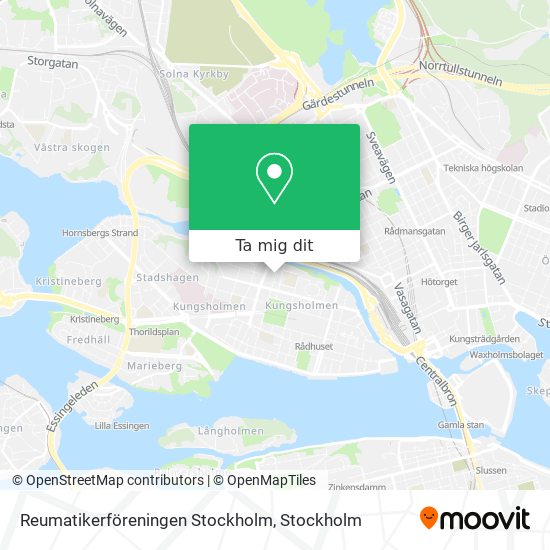 Reumatikerföreningen Stockholm karta