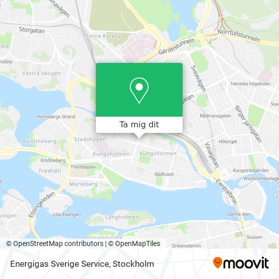 Energigas Sverige Service karta