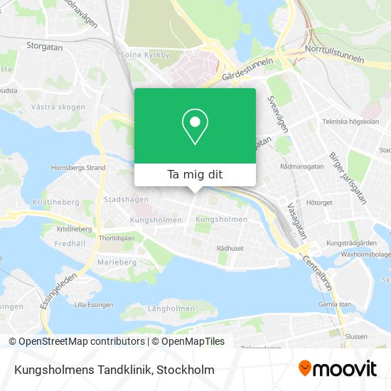 Kungsholmens Tandklinik karta