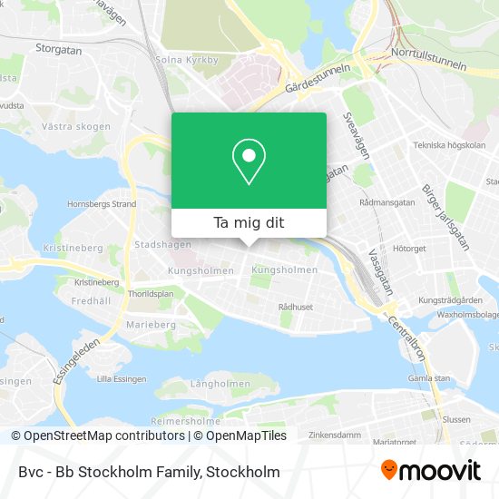Bvc - Bb Stockholm Family karta