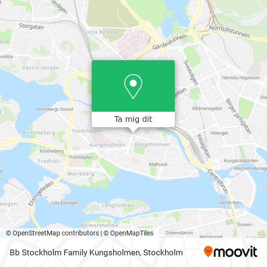 Bb Stockholm Family Kungsholmen karta