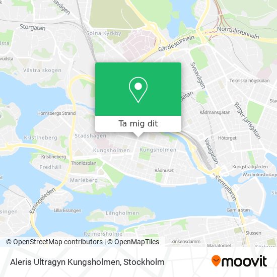Aleris Ultragyn Kungsholmen karta