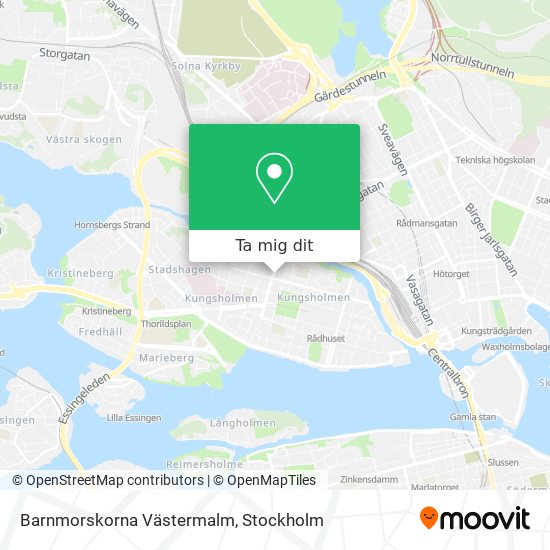 Barnmorskorna Västermalm karta