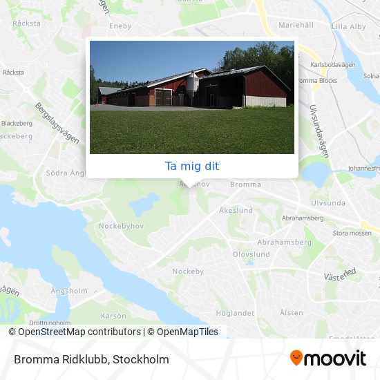 Bromma Ridklubb karta