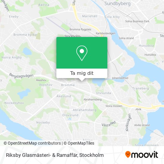 Riksby Glasmästeri- & Ramaffär karta