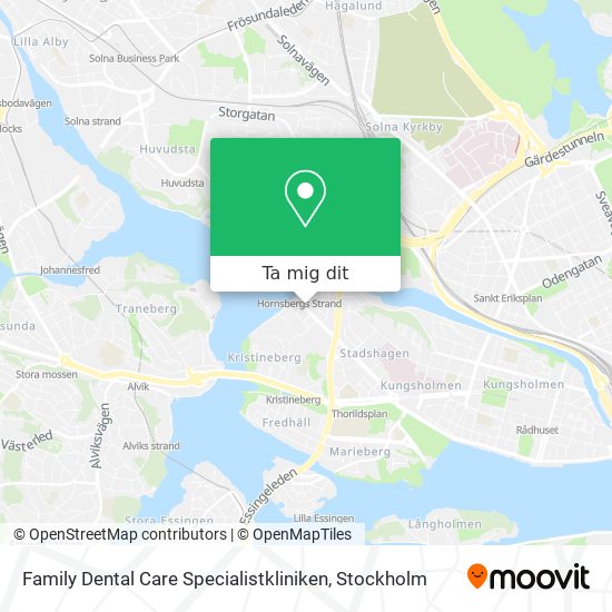 Family Dental Care Specialistkliniken karta