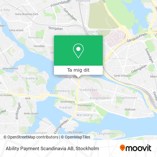 Ability Payment Scandinavia AB karta