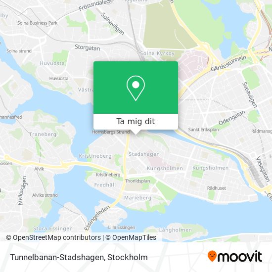 Tunnelbanan-Stadshagen karta