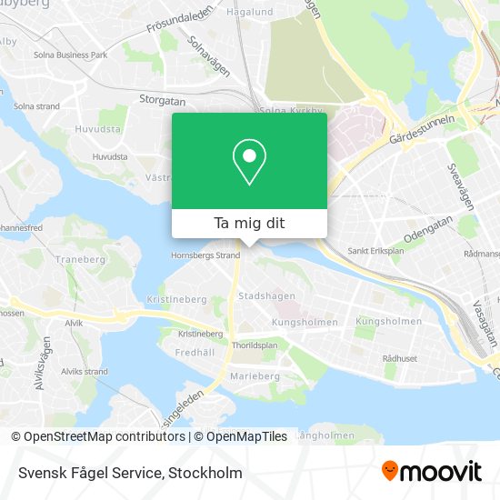 Svensk Fågel Service karta