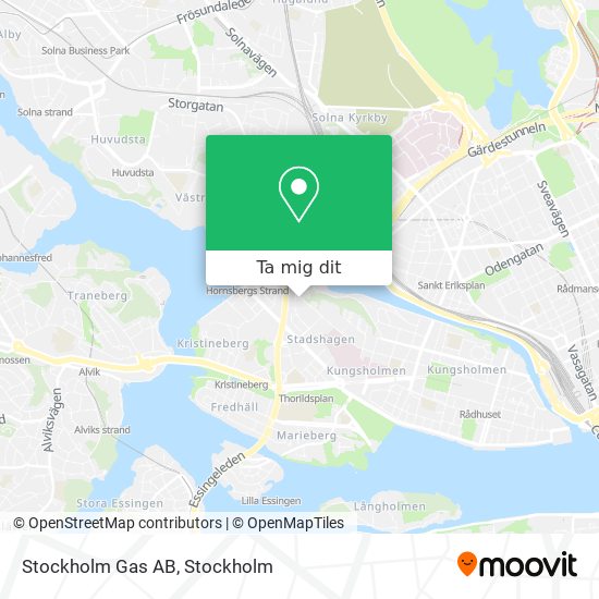 Stockholm Gas AB karta