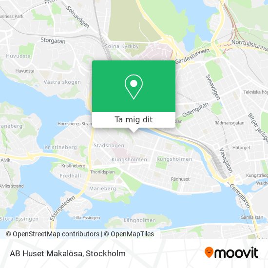 AB Huset Makalösa karta