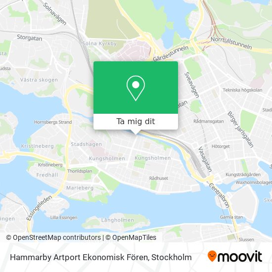 Hammarby Artport Ekonomisk Fören karta