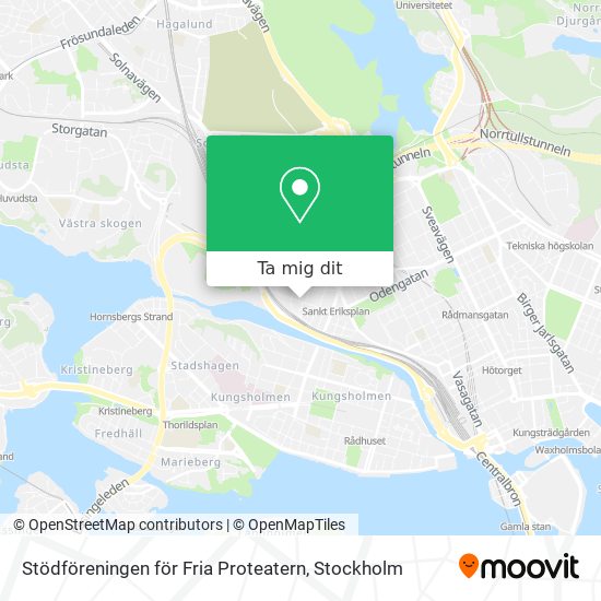 Stödföreningen för Fria Proteatern karta