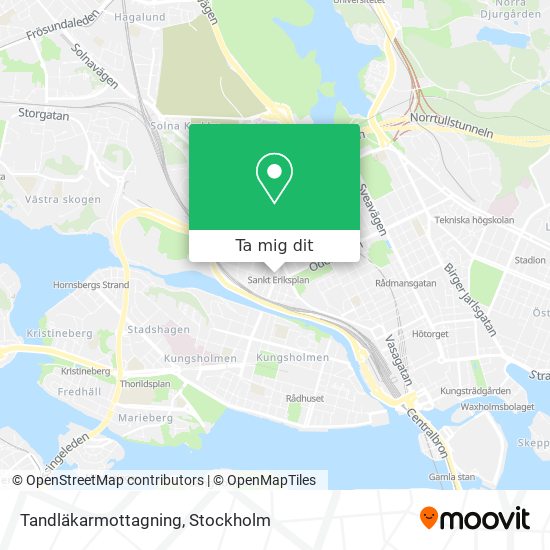 Tandläkarmottagning karta