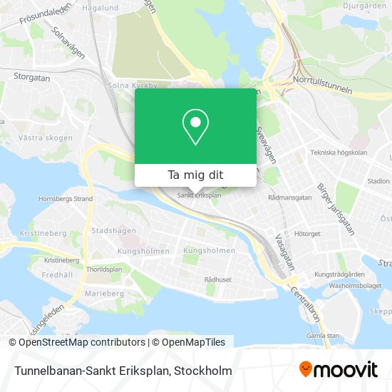 Tunnelbanan-Sankt Eriksplan karta