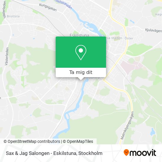 Sax & Jag Salongen - Eskilstuna karta
