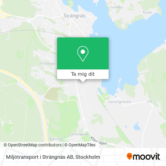 Miljötransport i Strängnäs AB karta