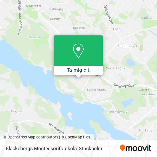 Blackebergs Montessoriförskola karta