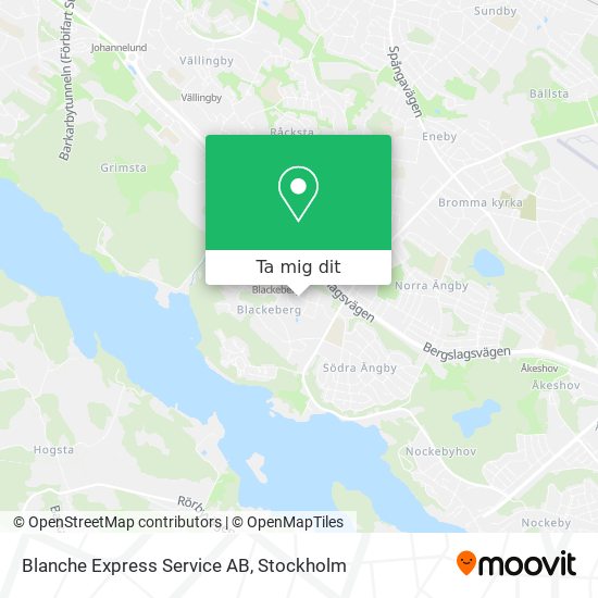 Blanche Express Service AB karta