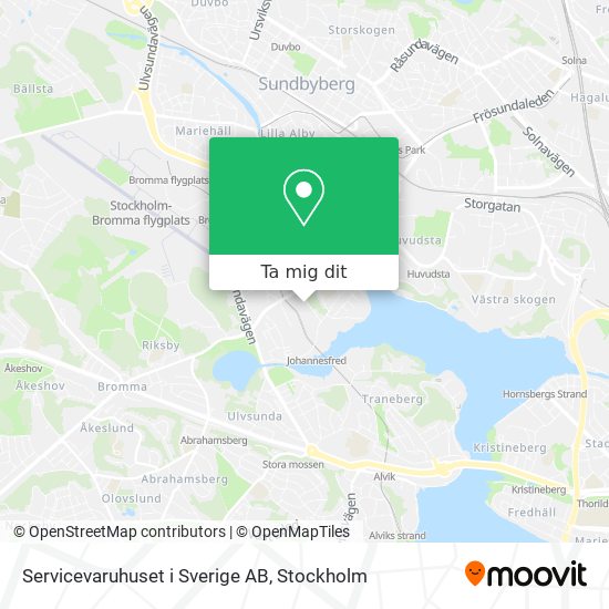 Servicevaruhuset i Sverige AB karta