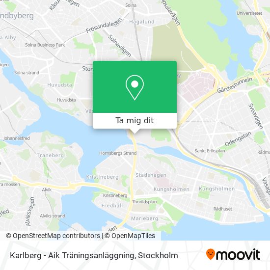 Karlberg - Aik Träningsanläggning karta